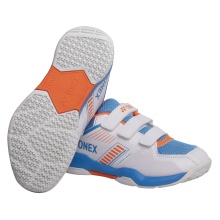 Buty do badmintona Yonex Strider Flow 2025 (rzep) białe dziecięce